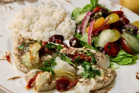 Mediterranean Baked Cod! A Quick and Tasty Delight